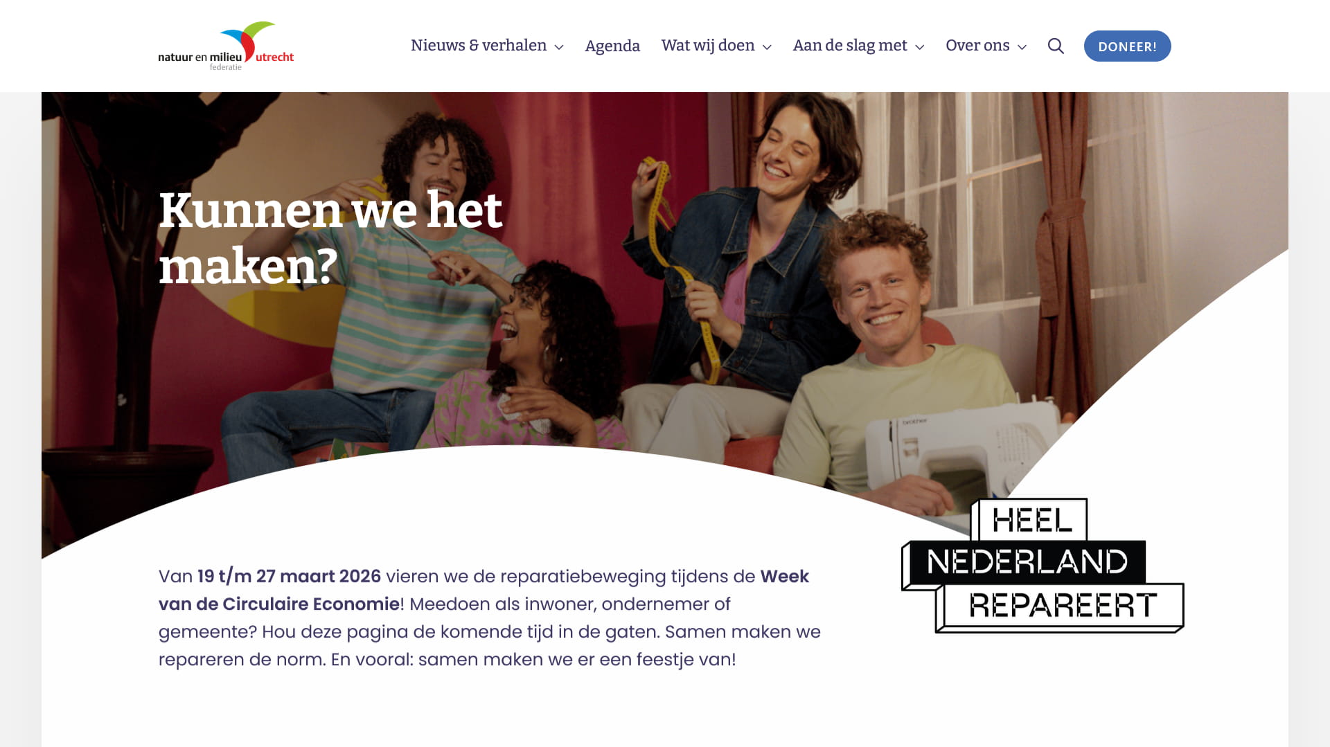 Een landelijk middelpunt voor duurzaam hergebruik van spullen