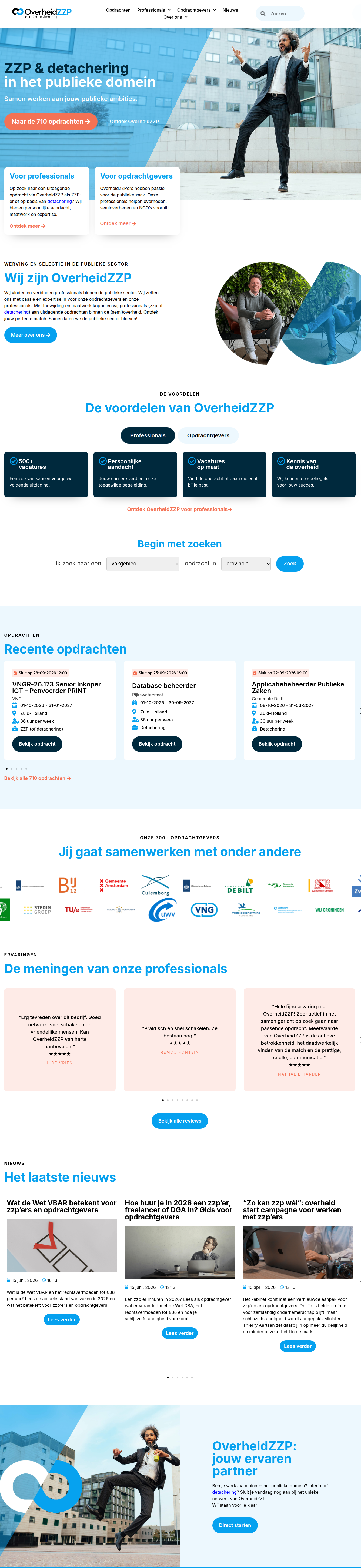 Overheid ZZP